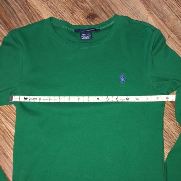 Green Ralph Lauren T-Shirt. Large - Picture 7 of 10